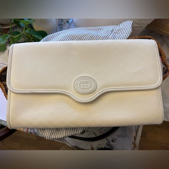 Vintage GUCCI Small Micro GG Clutch Handbag - Picture 2 of 13